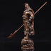 Gongwu God Of Wealth Statue Boxwood Carving Guan Erye Antique Figure Ornaments - Minihomy