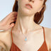 Sterling Silver Moonstone Filigree Teardrop Necklace Jewelry