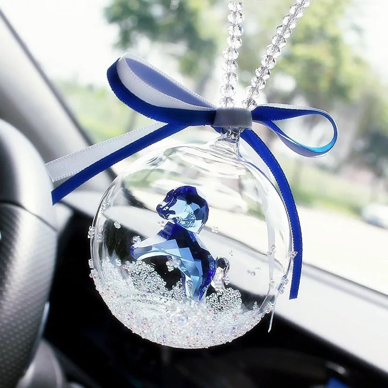 Creative Car Pendant Crystal Trojan Jewelry - Minihomy