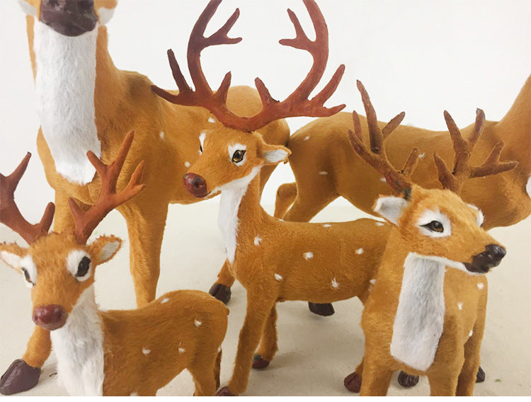 Elk Plush Christmas Deer Decorations for Home Ornament - Minihomy