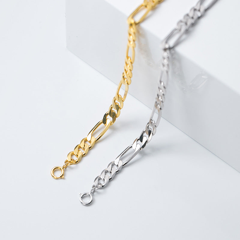 Chain link buckle s925 silver bracelet - Minihomy