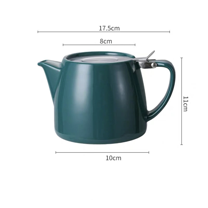 Large-capacity High-temperature-resistant Ceramic Teapot With Lid - Minihomy