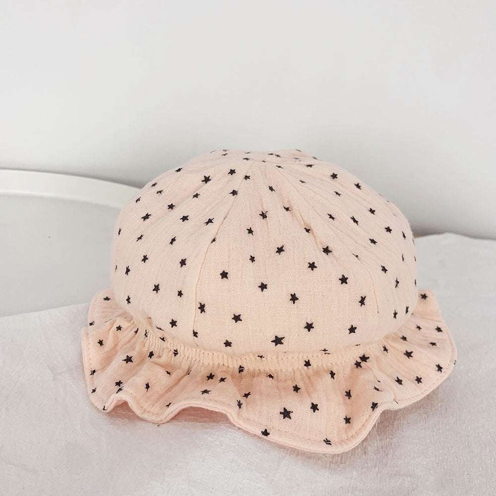 Baby Fisherman Double Polka Dot Baby Sun Hat - Minihomy