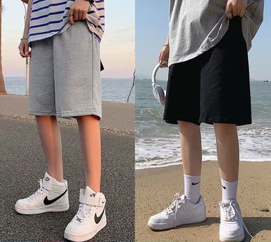 Summer Shorts Men's Korean Trend Loose Hong Kong Style Straight Sports Pants