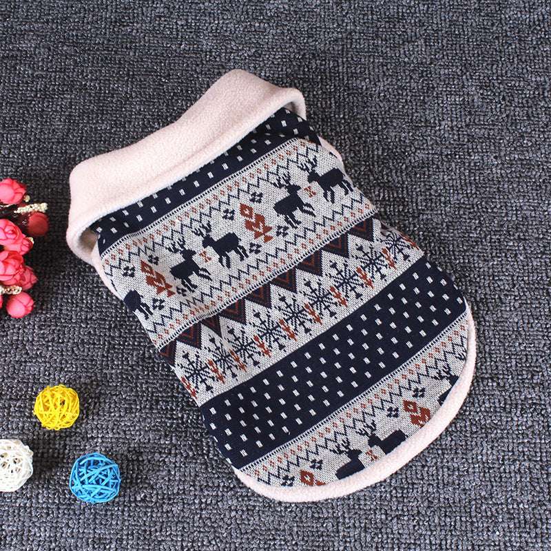 Dog Christmas Fall Winter Cotton Sweater - Minihomy