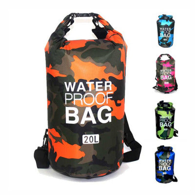 Camouflage Polyester Thickened PVC Single Shoulder Portable Outdoor Lightweight Waterproof Bag - Minihomy