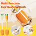 Kitchen 3 In 1 Multifunctional Cleaning Cup Washer Brush - Minihomy