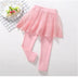 Children's Girls Leggings Cotton Lace Skirt Pants - Minihomy