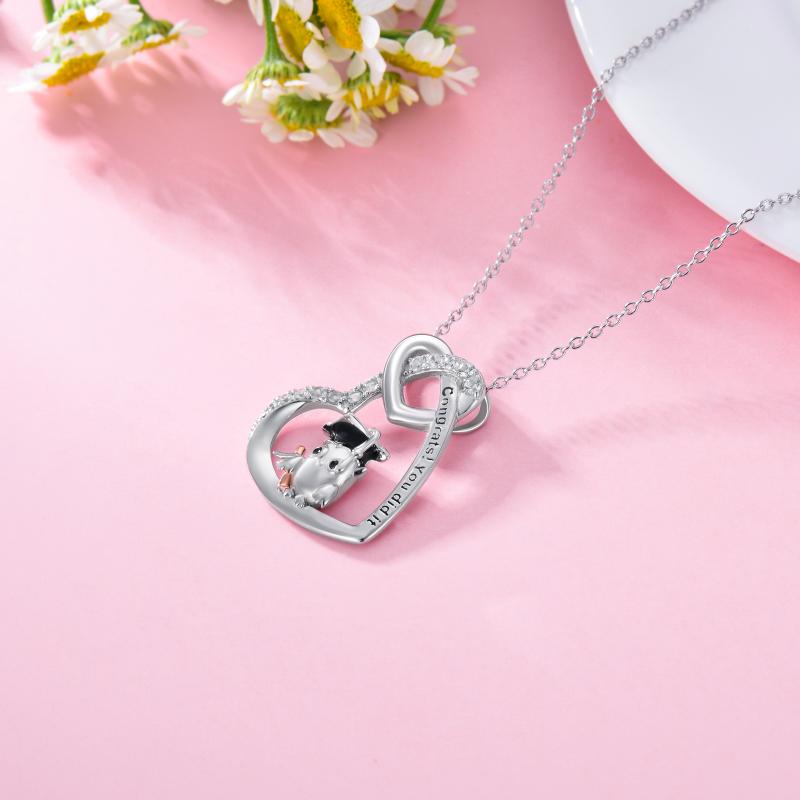 2021 Owl Pendant Necklace Heart Jewelry Graduation Gifts - Minihomy