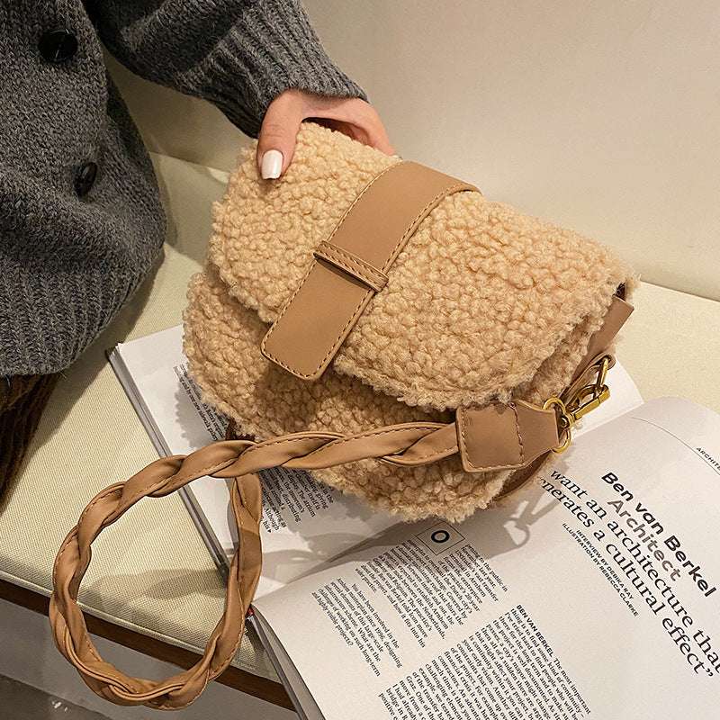 Autumn And Winter Simple One-shoulder Messenger Bag - Minihomy