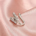 Personalized U-Shaped Diamond-Studded Butterfly Non-Hole Nose Clip - Minihomy