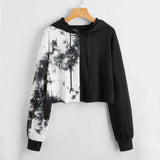 Hoodies Women Rainbow Tie Dye Print Women's Sweatshirt - Minihomy