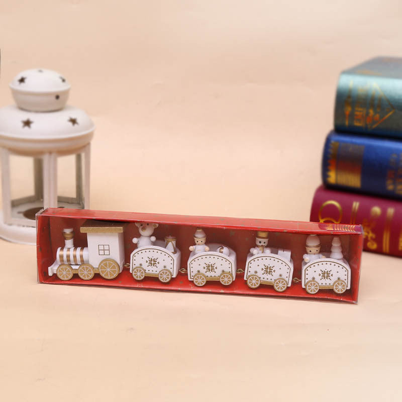 Christmas Ornament Wooden Train - Minihomy