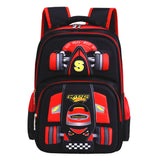 Three Dimensional Car Boys Primary School Trolley School Bag