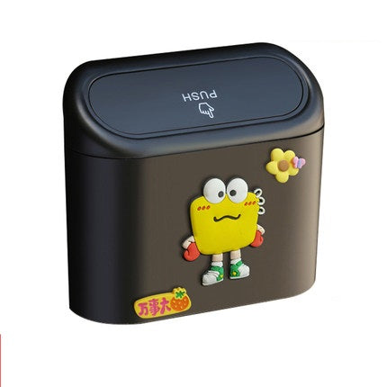 Car Trash Can Door Hanging Storage Bin Cartoon - Minihomy