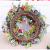 Christmas Red Door With Autumn Peony Wreath - Minihomy