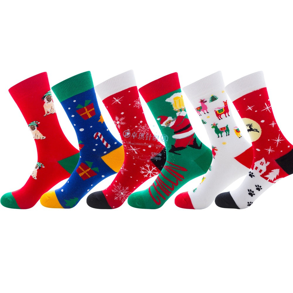 Christmas Socks Santa Claus Elk Socks - Minihomy