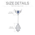 925 Sterling Silver Hamsa Hand Evil Eye Pendant Cubic Zirconia Protection Amulet Necklace - Minihomy