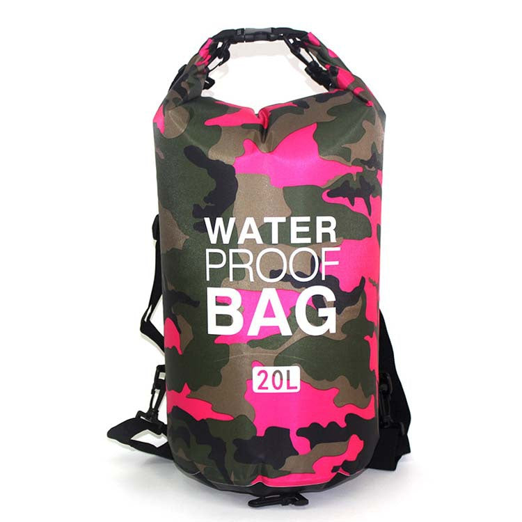 Camouflage Polyester Thickened PVC Single Shoulder Portable Outdoor Lightweight Waterproof Bag - Minihomy