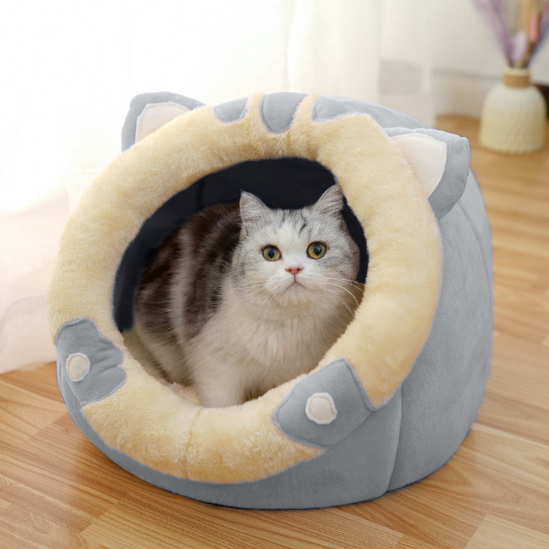 Cat House Villa Enclosed Cat Supplies Bed - Minihomy