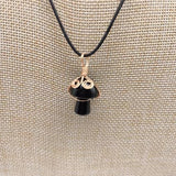 Winding Small Mushroom Natural Stone Necklace