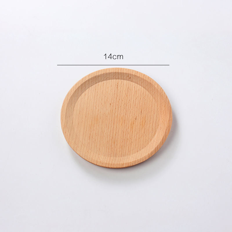 Unpainted Beech Solid Wood Fruit Tray