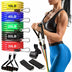 11Pcs/Set Latex Resistance Bands Crossfit Training Exercise Yoga Tubes Pull Rope Rubber Expander Elastic Bands - Minihomy