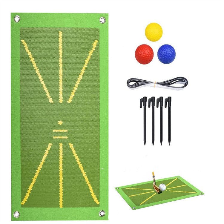 Portable Golf Training Mat For Swing Detection Batting Ball Trace Practice Pads - Minihomy