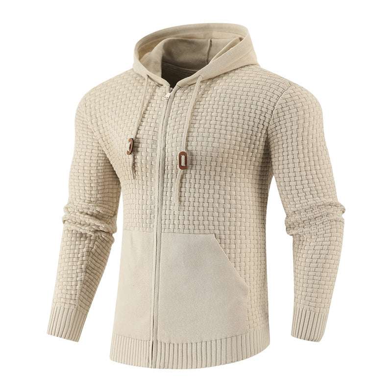 Four Seasons Knitting Zipper sports Hoodies with Pockets - Minihomy