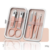 Professional Scissors Nail Clippers Set with Ear Spoon, Dead Skin Pliers, and Nail Cutting Pliers