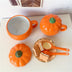 Ceramic Breakfast Couple Pumpkin Cups - Minihomy