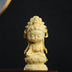 Boxwood Carving Cute Guanyin Ornaments Buddha Statues Hand-carved Crafts - Minihomy