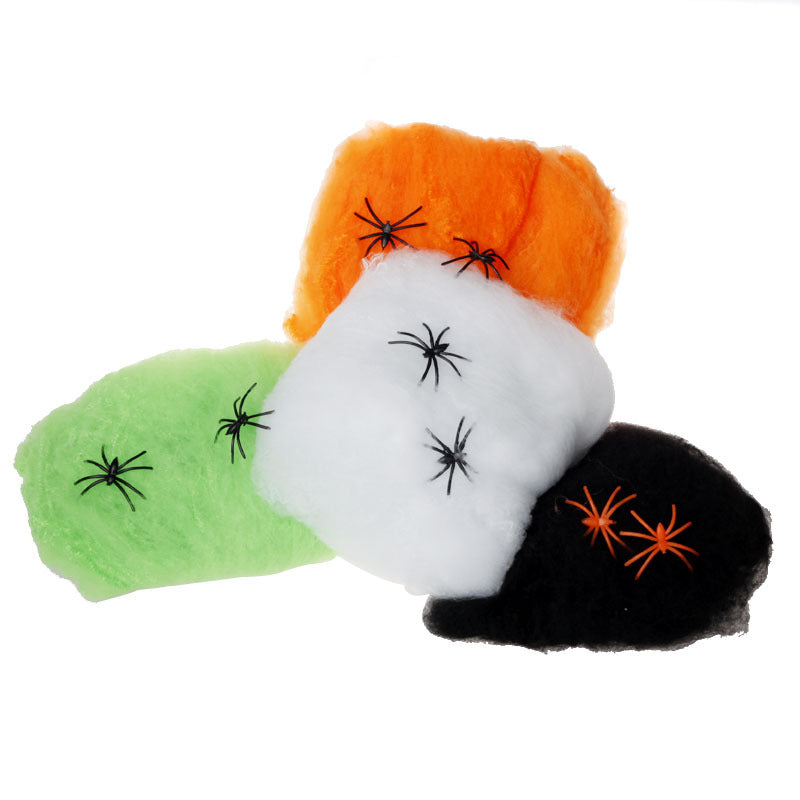 Halloween Spider Cotton Accessories Haunted House Horror Decoration - Minihomy