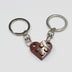 Heart Key Chain Valentines Day Gift Blocks Can Split Key Link Couples - Minihomy