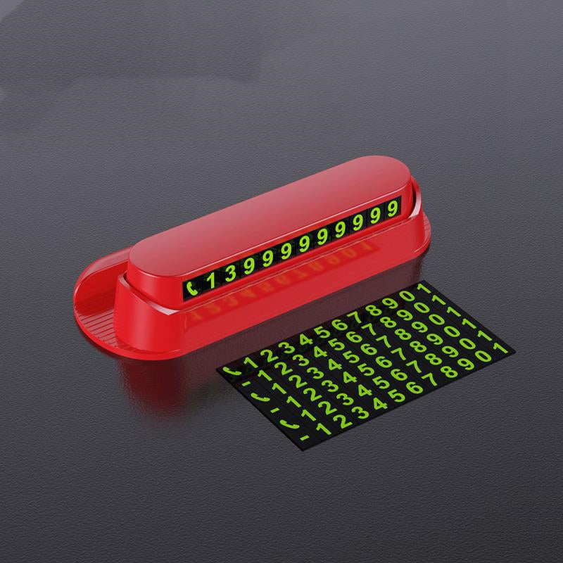 Luminous Car Temporary Parking Card Car Sticker - Minihomy