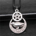 Men's Vintage Pentagram Crow Pendant Necklace - Minihomy