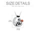 925 Sterling Silver Moon Jack Skellington and Pumpkin Pendant Necklace - Christmas Jewelry Gifts - Minihomy