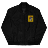 Premium recycled skull crest bomber jacket