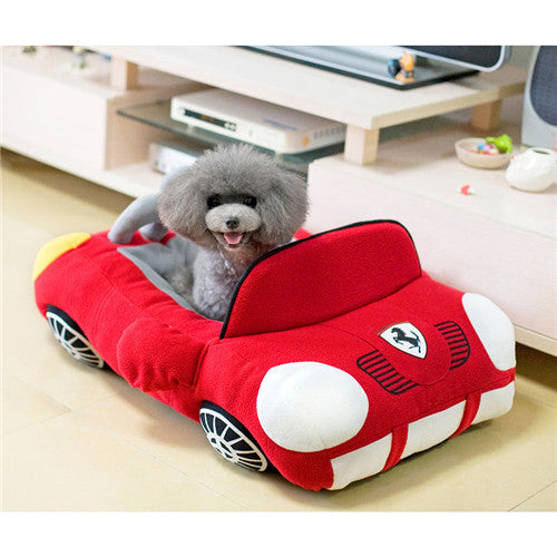 Cool Sports Car Shaped Pet Dog Bed House Chihuahua Yorkie Small Dog Cat House Waterproof Warm Soft Puppy Sofa Kennel - Minihomy