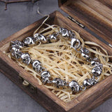 Men Punk Skull Charm Chain Bracelet Men Fashion Stainless Steel - Minihomy