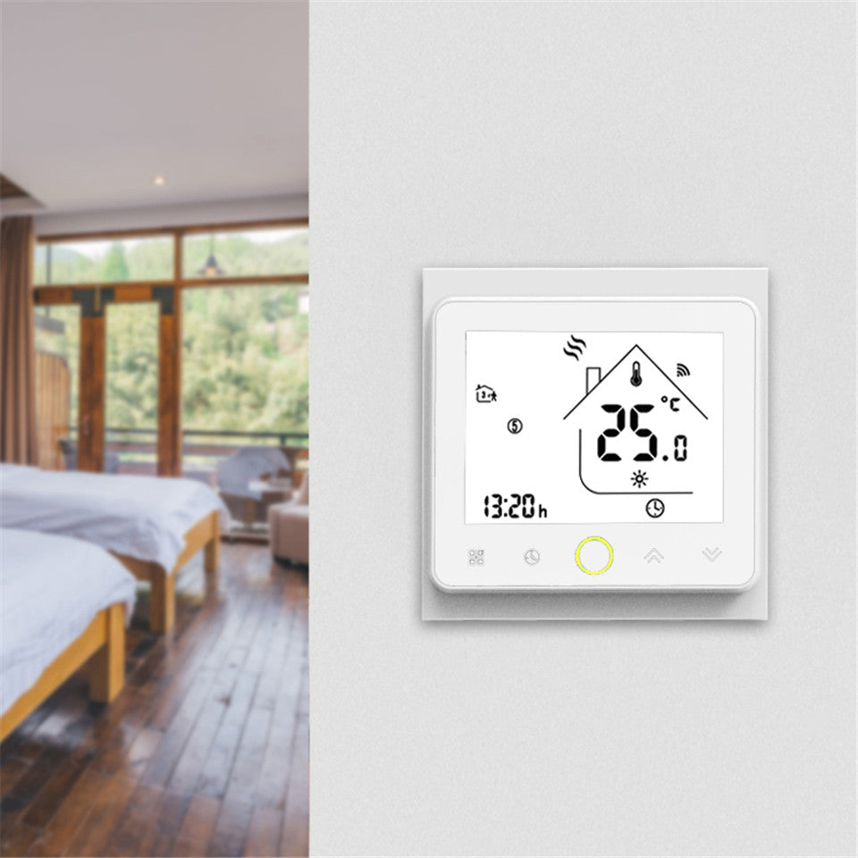 WiFi Smart Thermostat Temperature Controller for Water/Electric floor Heating Water/Gas Boiler Works with Alexa Google Home