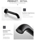 Black Mixed Type Single Handle Wll Mounted One Hole Installation Bathroom Shower Kitchen WC Sink Faucet - Minihomy