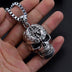 Evil Skull Necklace Metal  Pendant Trendy  Man and Women Punk Jewelry - Minihomy