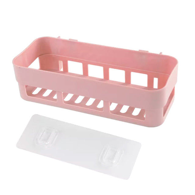 Shower Caddy Plastic Drain Rack Multi Wall-Mounted Purpose Bathroom Storage Organizer Supplies