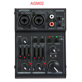 4-Channel 2-band EQ 48V Sound Mixing Console Digital Audio Mixer - Minihomy