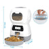 Smart Automatic Dog Cat Feeder 4.5 Liters Dry Food Dispenser Plus 2L Water Feeder Suitable For Small And Medium Pet Smart Feeder