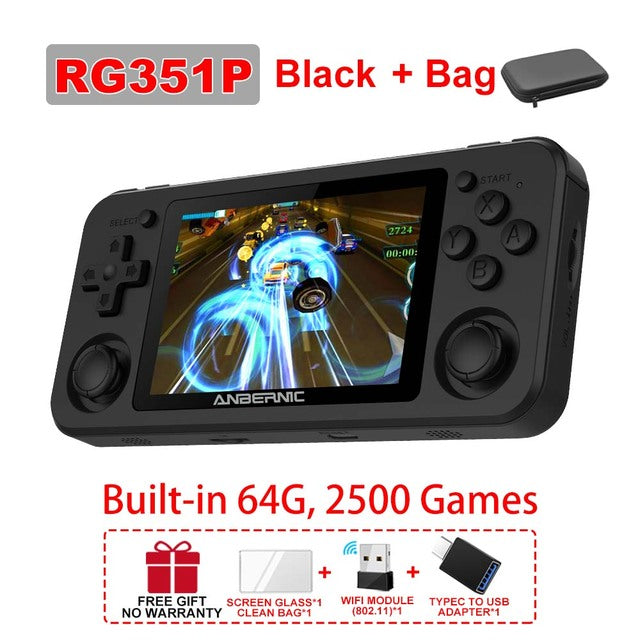 ANBERNIC RG503 RG351P Retro Video Game Console RK3326 Linux System PC Shell PS1 Game Player Portable Pocket HandheldGame Console - Minihomy