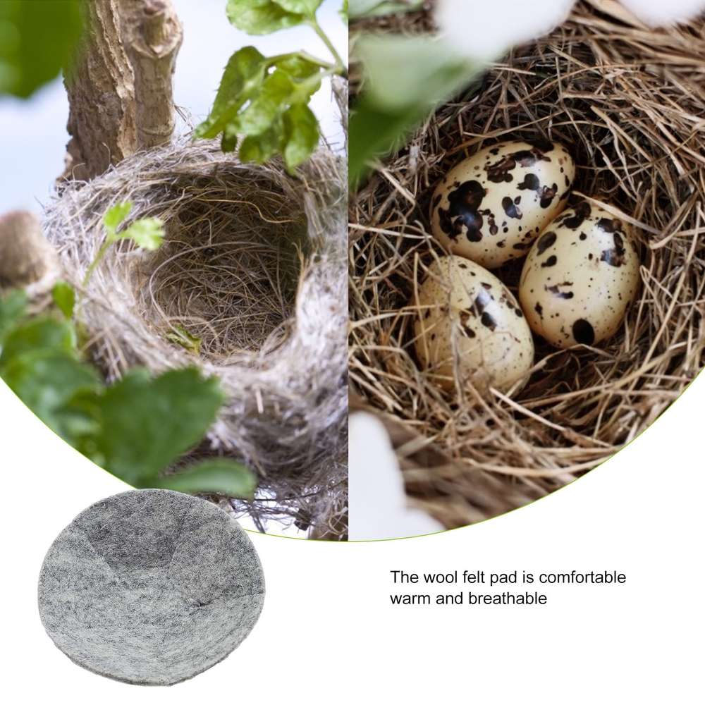 Comfortable Bird Nest Cushion Sleeping Wool Felt Mat Accessories - Minihomy