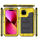 360 Heavy Duty Metal Armor Protection Case for iPhone  Waterproof Shockproof Cover - Minihomy