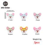 Make Silicone Beads Teething Cartoon Fox Beads Animals - Minihomy